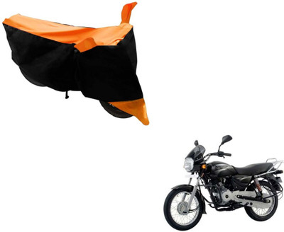 MOCKHE Two Wheeler Cover for Bajaj(Boxer, Black, Orange)