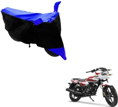 MOCKHE Two Wheeler Cover for TVS(Phoenix 125, Black, Blue)