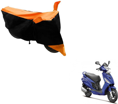 MOCKHE Two Wheeler Cover for Hero(Maestro Edge, Black, Orange)