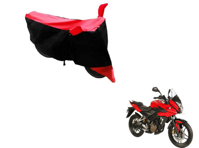 MOCKHE Two Wheeler Cover for Bajaj(Pulsar, Black, Red)