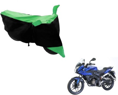 MOCKHE Two Wheeler Cover for Bajaj(Pulsar AS 150, Black, Green)