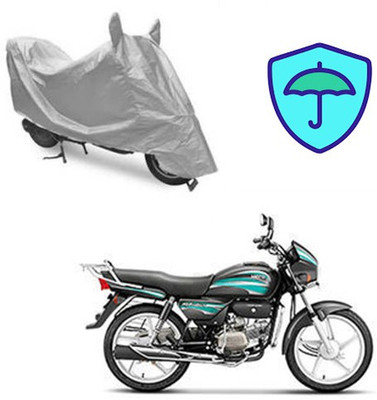 Feel heaven Two Wheeler Cover for Hero(Splendor, Silver)