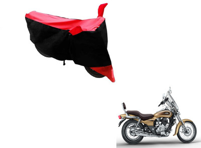 MOCKHE Two Wheeler Cover for Bajaj(Avenger, Black, Red)