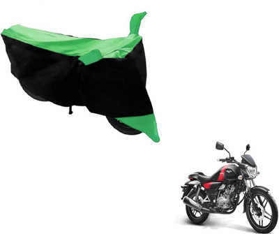 Amanzo Two Wheeler Cover for Bajaj(V 150, Black, Green)