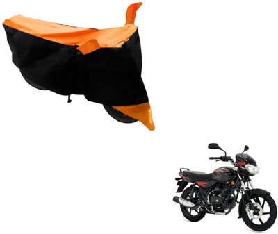 NIKS Two Wheeler Cover for Bajaj(Discover, Black, Orange)