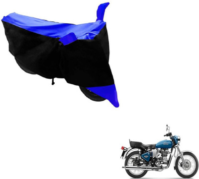 Flipkart SmartBuy Two Wheeler Cover for Royal Enfield(Black, Blue)