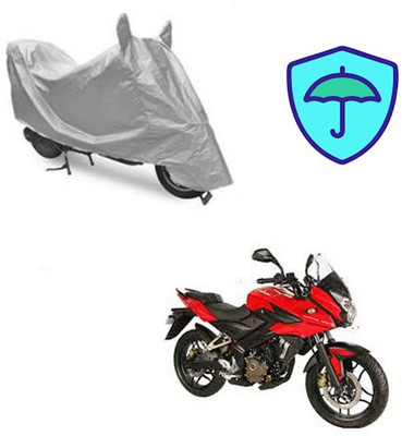 Feel heaven Two Wheeler Cover for Bajaj(Pulsar AS 150, Silver)
