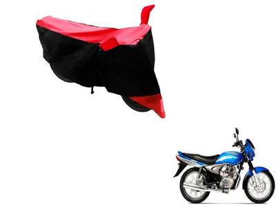 MOCKHE Two Wheeler Cover for Bajaj(Black, Red)