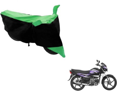 MOCKHE Two Wheeler Cover for Hero(Super Splendor, Black, Green)