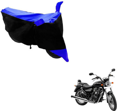 NIKS Two Wheeler Cover for Royal Enfield(Thunderbird 350, Black, Blue)