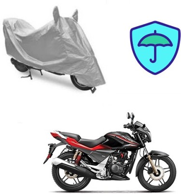 Atulit enterprises Waterproof Two Wheeler Cover for Hero(CBZ Extreme, Silver)