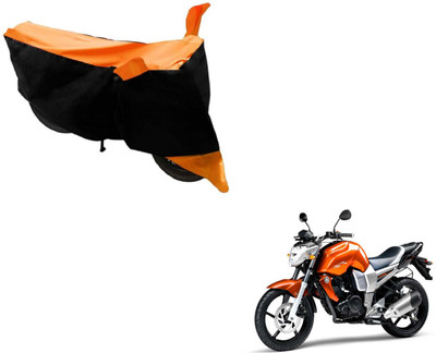 Amanzo Two Wheeler Cover for Yamaha(FZ16, Black, Orange)