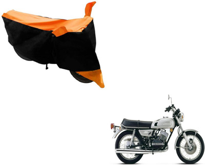 NIKS Two Wheeler Cover for Yamaha(RD 350, Black, Orange)