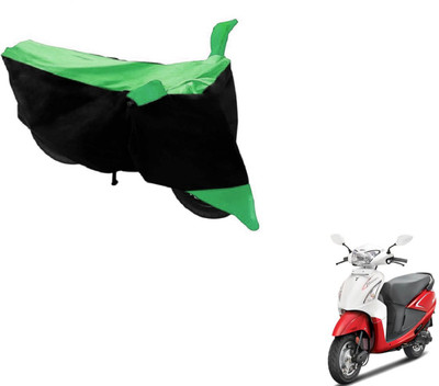 MOCKHE Two Wheeler Cover for Hero(Pleasure, Black, Green)