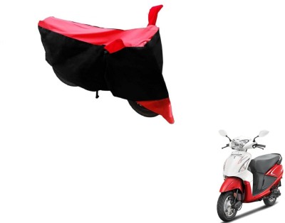 MOCKHE Two Wheeler Cover for Hero(Pleasure, Black, Red)