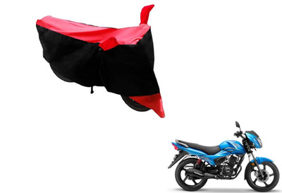 MOCKHE Two Wheeler Cover for TVS(Victor New, Black, Red)
