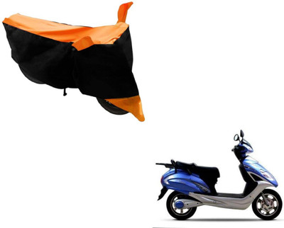 Flipkart SmartBuy Two Wheeler Cover for Lohia(Fame, Black, Orange)