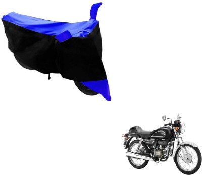 MOCKHE Two Wheeler Cover for Hero(Splendor Pro Classic, Black, Blue)