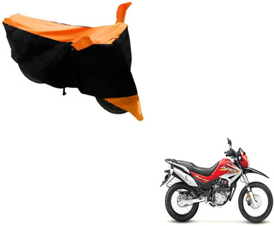 MOCKHE Two Wheeler Cover for Hero(Impulse, Black, Orange)