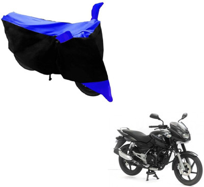 MOCKHE Two Wheeler Cover for Bajaj(Pulsar, Black, Blue)