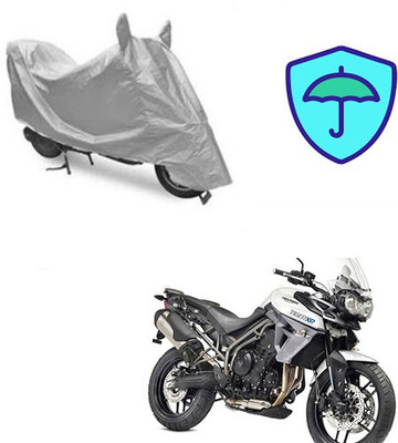 Feel heaven Two Wheeler Cover for Universal For Bike(Silver)