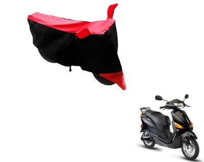 MOCKHE Two Wheeler Cover for Hero(Electric Optima, Black, Red)