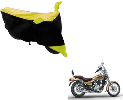 MOCKHE Two Wheeler Cover for Bajaj(Avenger, Black, Yellow)