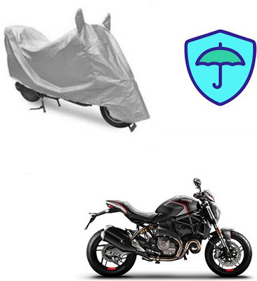 Atulit enterprises Waterproof Two Wheeler Cover for Ducati(Monster 82, Silver)