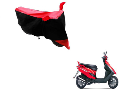 Amanzo Two Wheeler Cover for Bajaj(Black, Red)
