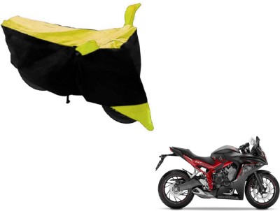 Flipkart SmartBuy Two Wheeler Cover for Honda(CBR 650F, Black, Yellow)