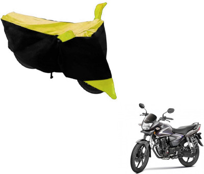 MOCKHE Two Wheeler Cover for Honda(CB Shine, Black, Yellow)