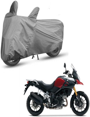 AutoGalaxy Two Wheeler Cover for Suzuki(V Strom 1000, Black)