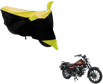 NIKS Two Wheeler Cover for Bajaj(Avenger 150 Street, Black, Yellow)