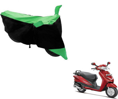 MOCKHE Two Wheeler Cover for Hero(Duet, Black, Green)