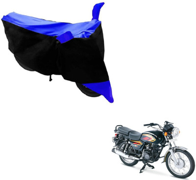 NIKS Two Wheeler Cover for TVS(Max 4R, Black, Blue)