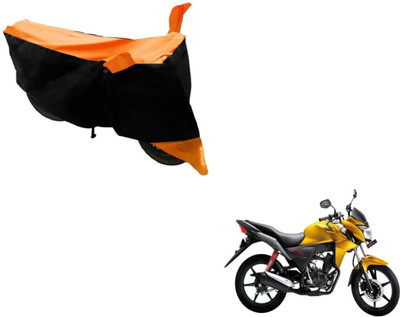 Amanzo Two Wheeler Cover for Honda(CB Twister, Black, Orange)
