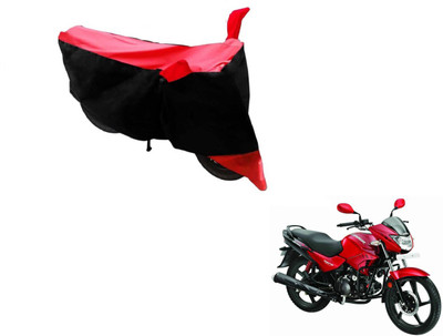 Flipkart SmartBuy Two Wheeler Cover for Hero(Glamour FI, Black, Red)