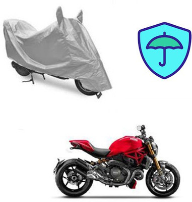 Feel heaven Two Wheeler Cover for Ducati(Monster 795, Silver)