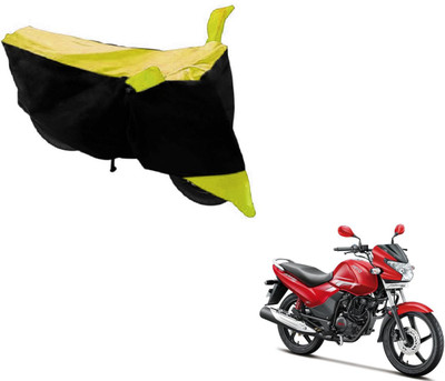 MOCKHE Two Wheeler Cover for Hero(Achiever, Black, Yellow)