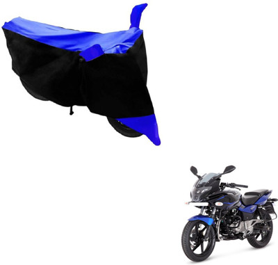MOCKHE Two Wheeler Cover for Bajaj(Pulsar, Black, Blue)