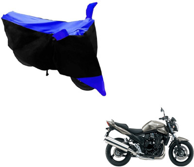 MOCKHE Two Wheeler Cover for Suzuki(Bandit, Black, Blue)