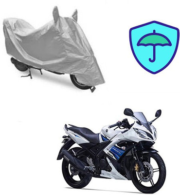 Atulit enterprises Waterproof Two Wheeler Cover for Yamaha(YZF R15 S, Silver)