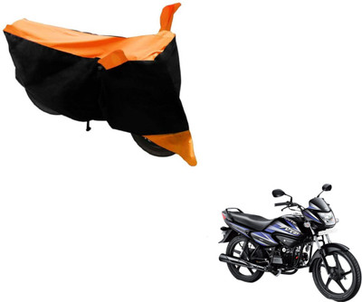 MOCKHE Two Wheeler Cover for Hero(Splendor NXG, Black, Orange)
