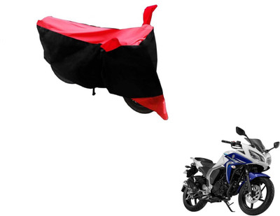 Amanzo Two Wheeler Cover for Yamaha(Fazer, Black, Red)