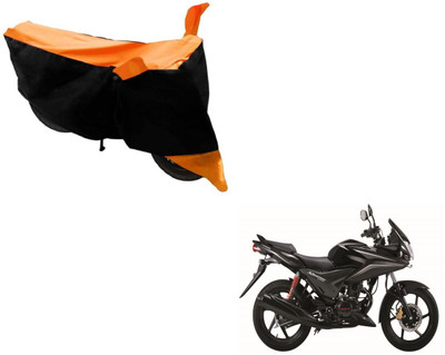 MOCKHE Two Wheeler Cover for Honda(CBF Stunner, Black, Orange)