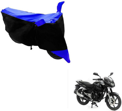 MOCKHE Two Wheeler Cover for Bajaj(Pulsar 150, Black, Blue)