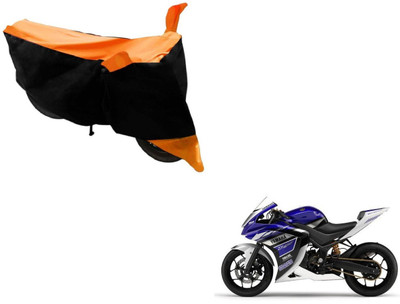Flipkart SmartBuy Two Wheeler Cover for Yamaha(YZF R25, Black, Orange)