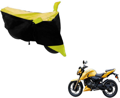 NIKS Two Wheeler Cover for TVS(Apache, Black, Yellow)