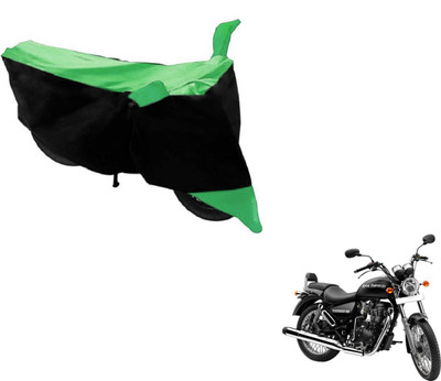 NIKS Two Wheeler Cover for Royal Enfield(Thunderbird 350, Black, Green)