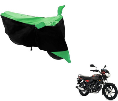 MOCKHE Two Wheeler Cover for Bajaj(Discover, Black, Green)